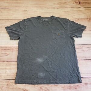 Carhartt Garment Dyed Gray Short Sleeve Tee